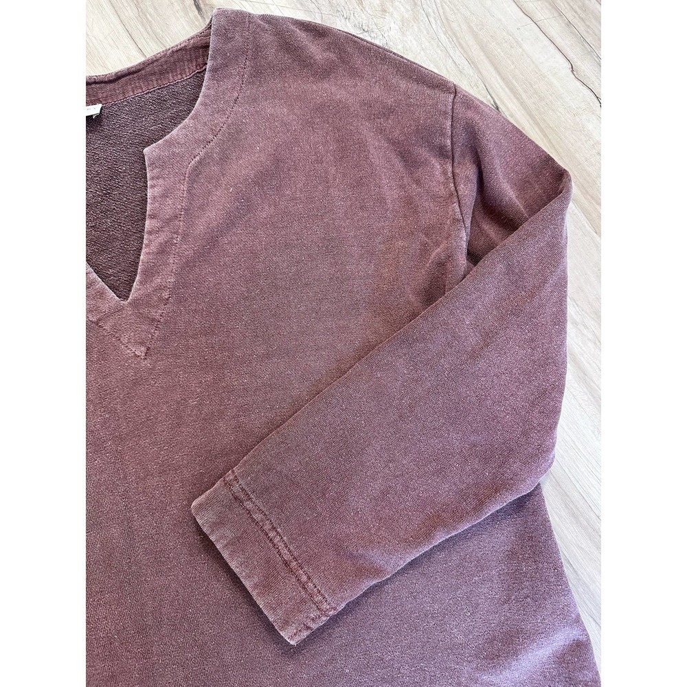 POETRY boxy v neck pull over sweater hemp cotton mix - Picture 5 of 8